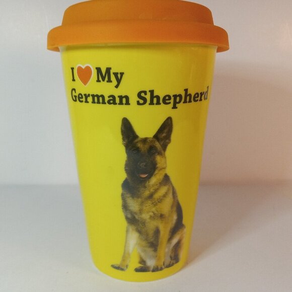 Other - I LOVE MY GERMAN SHEPHERD' TALL PORCELAIN DRINK CUP